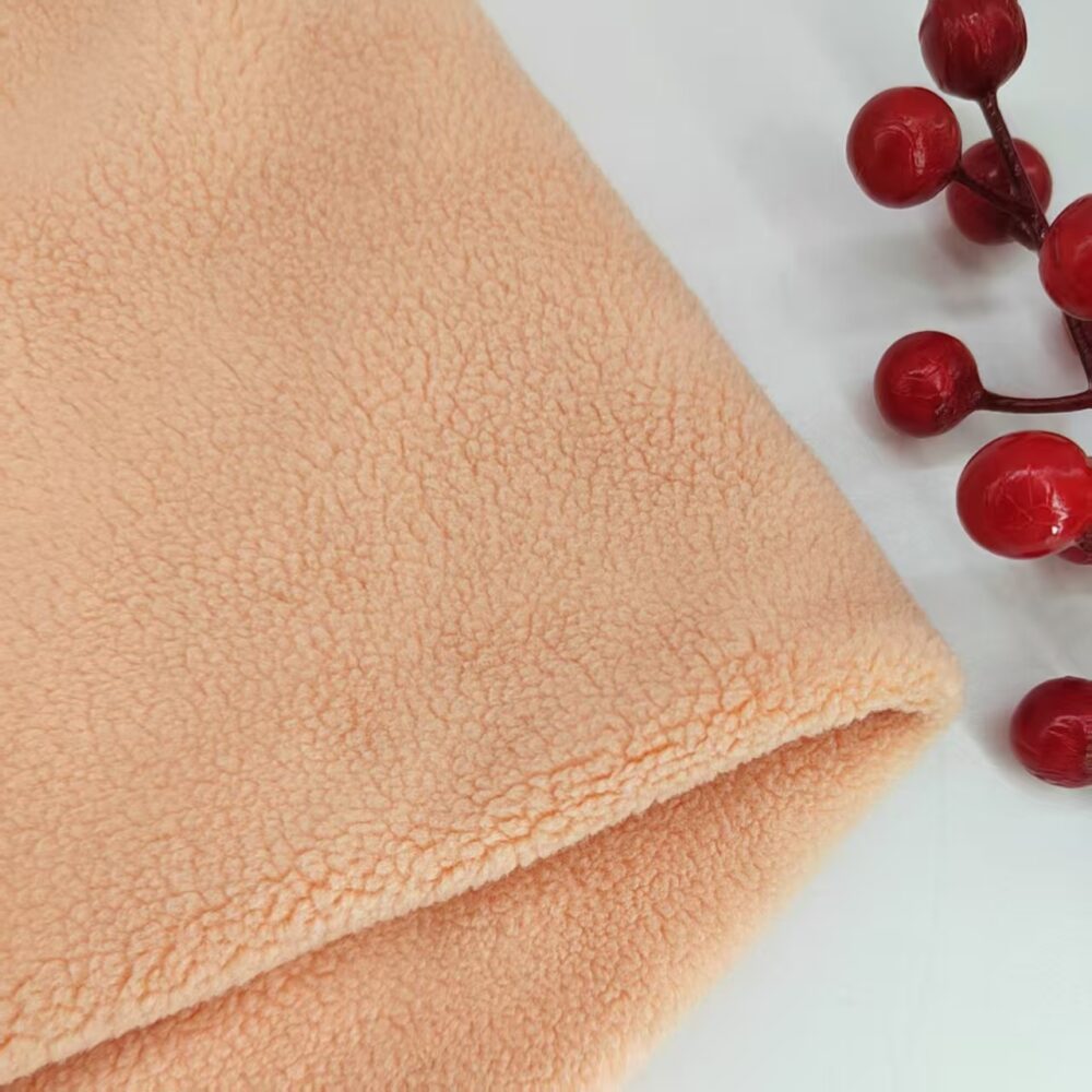 Double sided fleece warm clothing for autumn and winter, knitted fabric factory, straight hair - Image 6