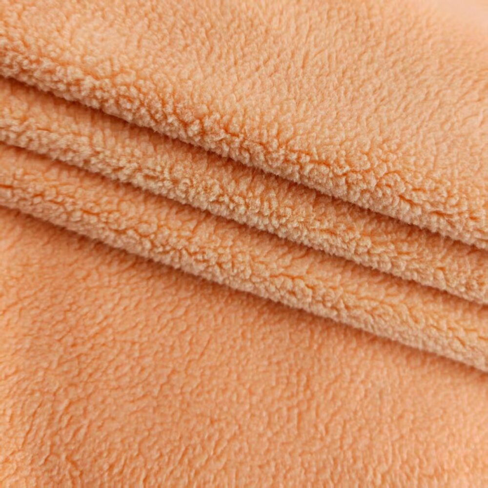 Double sided fleece warm clothing for autumn and winter, knitted fabric factory, straight hair - Image 3
